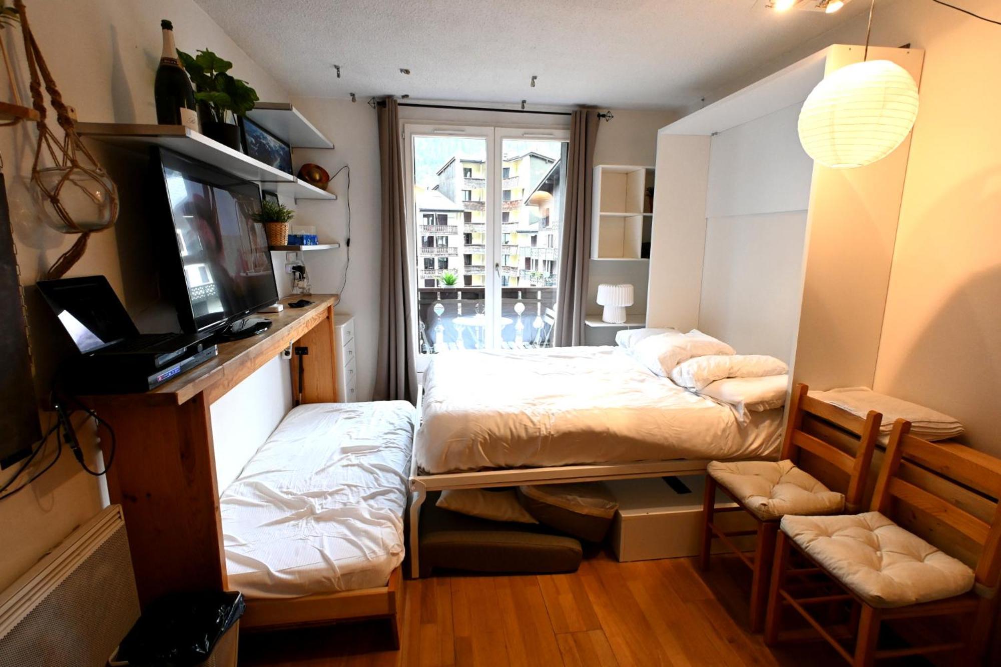 Cozy Chamonix Ski Studio With Mountain Views Dış mekan fotoğraf