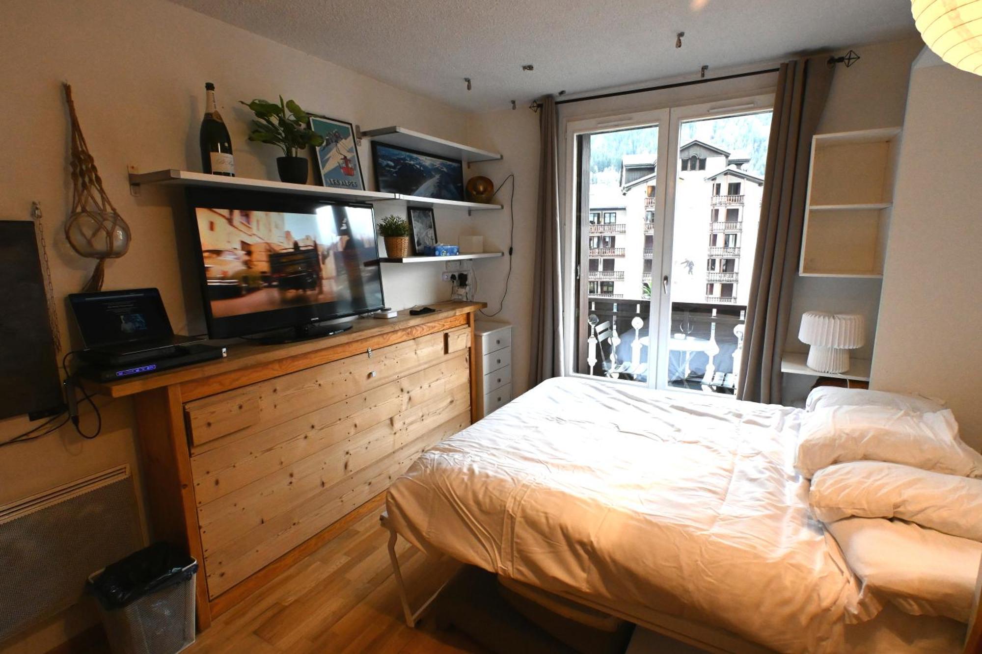 Cozy Chamonix Ski Studio With Mountain Views Dış mekan fotoğraf