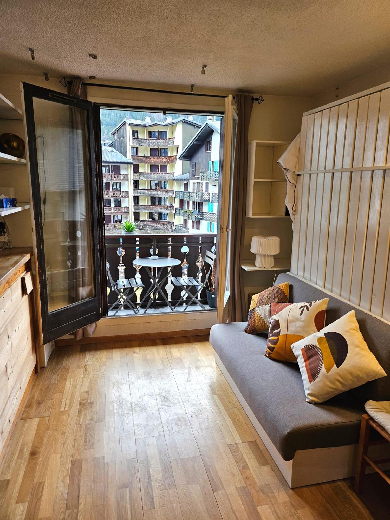 Cozy Chamonix Ski Studio With Mountain Views Dış mekan fotoğraf